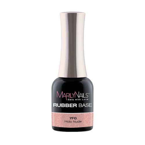 MarilyNails - RUBBER BASE - 7FG - Holo Nude - 7ml