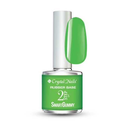 Crystal Nails - 2S - SMARTGUMMY RUBBER BASE GEL - NR31 - LIME GREEN - 8ML 