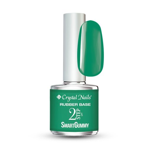 Crystal Nails - 2S - SMARTGUMMY RUBBER BASE GEL - NR32 - GLOWY JUNGLE - 8ML 