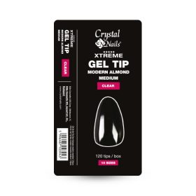Crystal Nails - GEL TIP BOX - KÖZEPES MODERN MANDULA - 120DB   Crystal Nails - GEL TIP BOX - KÖZEPES MODERN MANDULA - 120DB