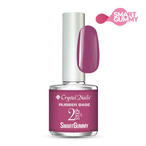 Crystal Nails - 2S - SMARTGUMMY RUBBER BASE GEL - NR38 - ROSE VIOLET - 8ML 