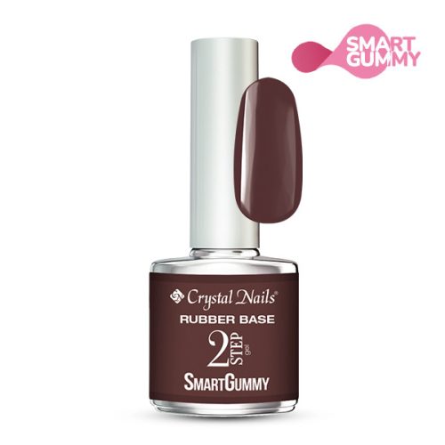Crystal Nails - 2S - SMARTGUMMY RUBBER BASE GEL - NR39 - RED DAHLIA - 8ML 
