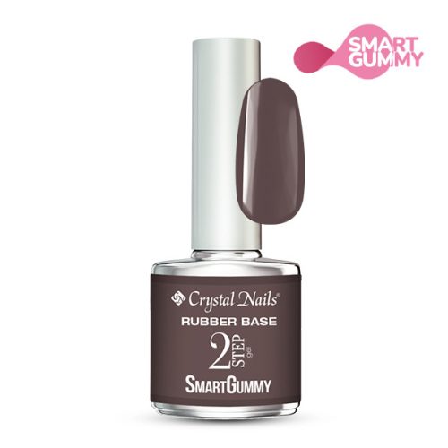 Crystal Nails - 2S - SMARTGUMMY RUBBER BASE GEL - NR40 - HOT FUDGE - 8ML 