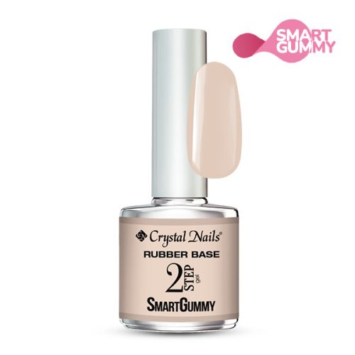 Crystal Nails - 2S - SMARTGUMMY RUBBER BASE GEL - NR42 - SEEDPEARL - 8ML 
