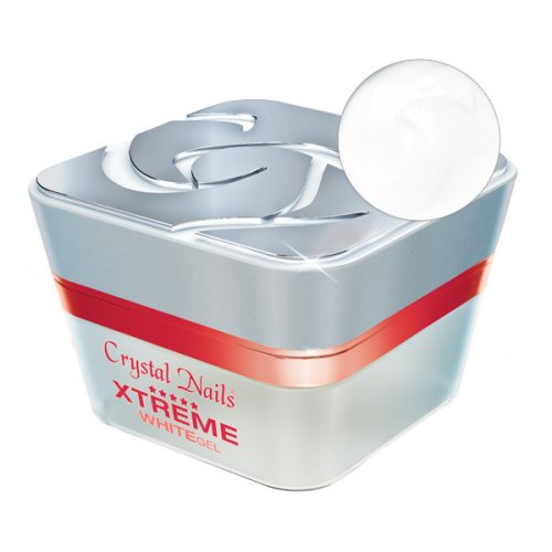 Crystal Nails -  Xtreme White - Hófehér építő zselé - 15ml