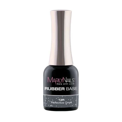 MarilyNails - RUBBER BASE - 13R - Reflective Onyx - 7ml
