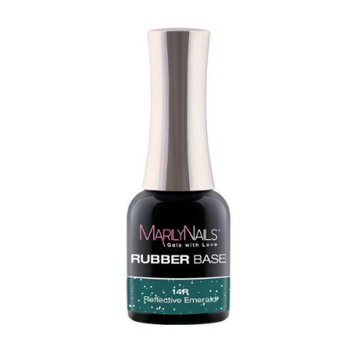 MarilyNails - RUBBER BASE - 14R - Reflective Emerald - 7ml
