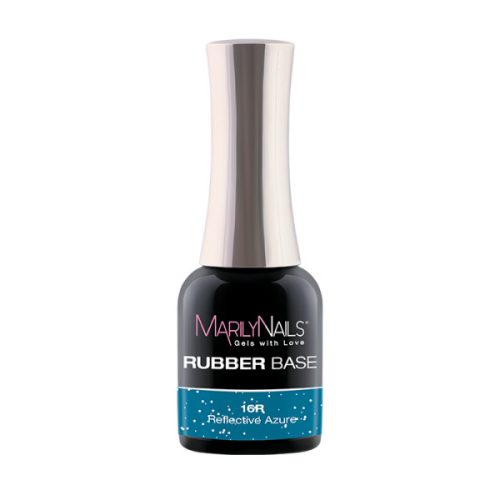 MarilyNails - RUBBER BASE - 16R - Reflective Azure - 7ml