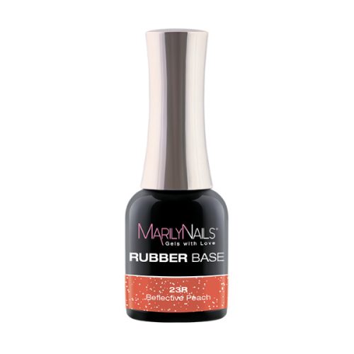 MarilyNails - RUBBER BASE - 23R - Reflective Peach - 7ml