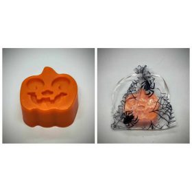  Szappan - Shea vajas tökfej szappan - narancs színben - fehér organza szatyorban - 6.