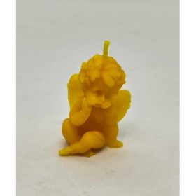 Méhviasz gyertya - Gondolkodó angyalka - mini - 2.