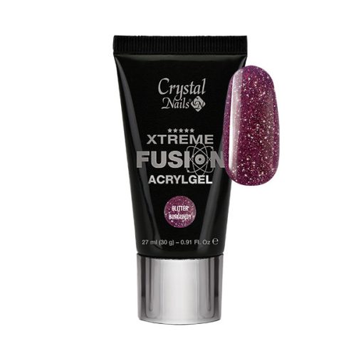 CN - XTREME FUSION ACRYLGEL - GLITTER BURGUNDY - 30G