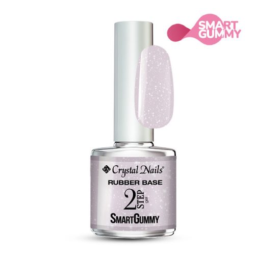 Crystal Nails - 2S - SMARTGUMMY RUBBER BASE GEL - NR50 - ROSE QUARTZ - 8ML 
