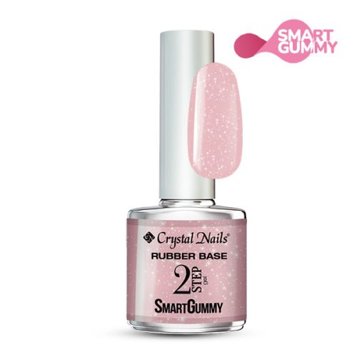 Crystal Nails - 2S - SMARTGUMMY RUBBER BASE GEL - NR51 - SUGAR PINK - 8ML 