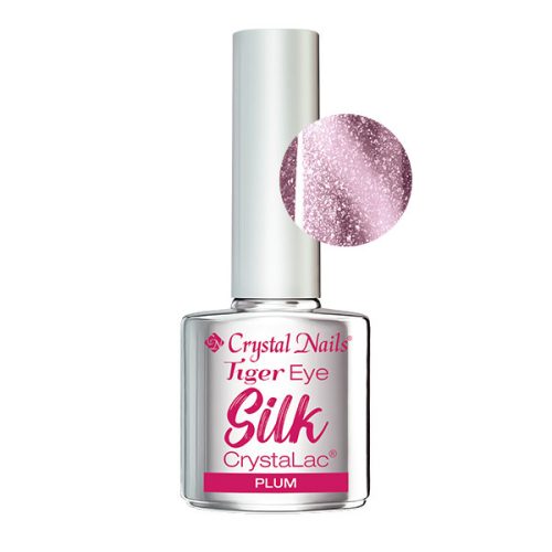 Crystal Nails - TIGER EYE SILK CRYSTALAC - PLUM - 4ML