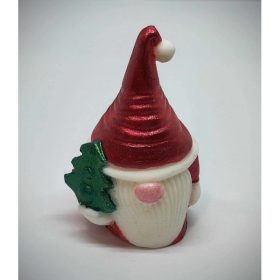   Szappan - Piros - manó - fenyővel - szappan - organza szatyorban - 4.