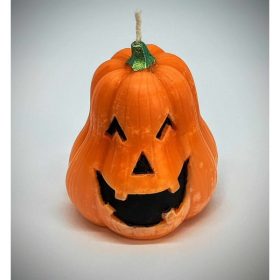   Szójaviasz forma gyertya - nagy tök - narancs színű - édes álom ilattal - festett