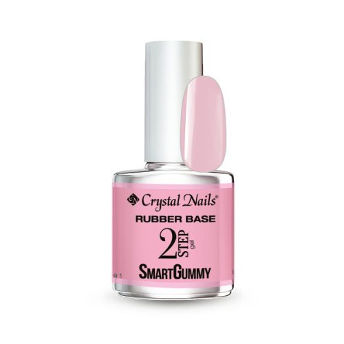Crystal Nails - 2S - SMARTGUMMY RUBBER BASE GEL - NR1 - BABY PINK - 13ML