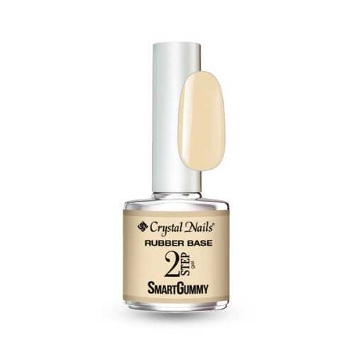 Crystal Nails - 2S - SMARTGUMMY RUBBER BASE GEL - NR57 - MILKY ECRU - 8ML 