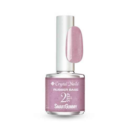 Crystal Nails - 2S - SMARTGUMMY RUBBER BASE GEL - NR59 - SHIMMER LILAC - 8ML 