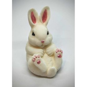   Szappan - Fehér nagy nyuszi szappan - organza szatyorban - 9.