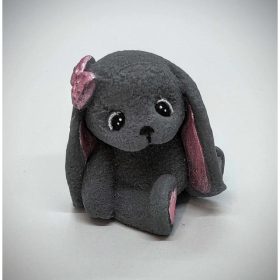   Szappan - Szürke lógófülü nyuszilány szappan - organza szatyorban - 11. 