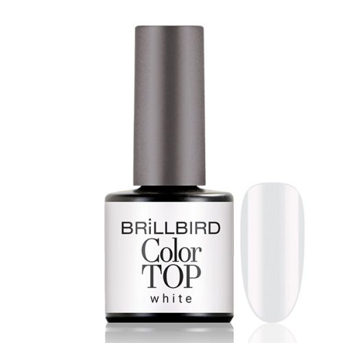 BRILLBIRD - Color Top Coat - White - 8ml