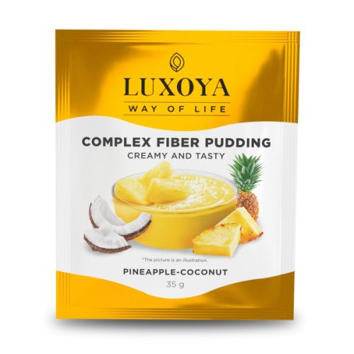 Luxoya - Complex Fiber Pudding - Ananász-Kókusz ízű - Rost Pudding - Rostkomplex - 35g 