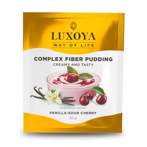 Luxoya - Complex Fiber Pudding - Vanília-Cseresznye ízű - Rost Pudding - Rostkomplex - 35g 
