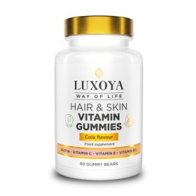 Luxoya - Hair & Skin Vitamin Gummies - Kóla ízű - 60db Luxoya - Hair & Skin Vitamin Gummies - Kóla ízű - 60db