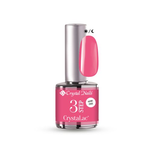 Crystal Nails - 3 STEP HEMA FREE CRYSTALAC - HF3SG2 - GLOWY PINK  - 4ml