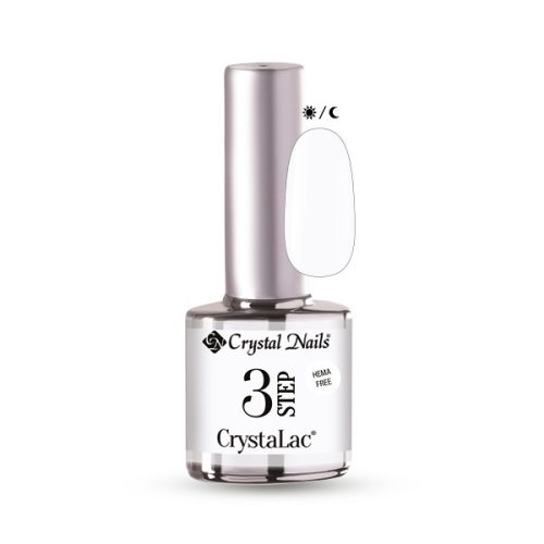 Crystal Nails - 3 STEP HEMA FREE CRYSTALAC - GLOWY WHITE - 8ml