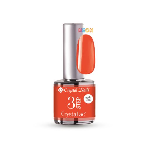 Crystal Nails - 3 STEP HEMA FREE CRYSTALAC - HF12 - NEON NARANCS - 4ML