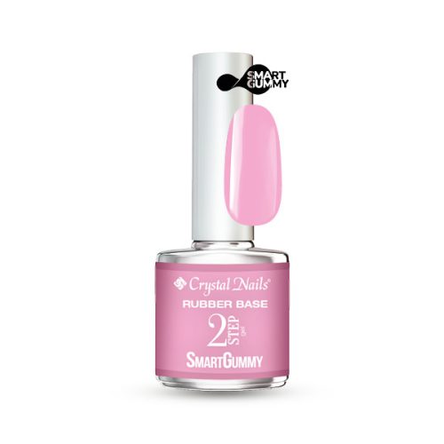 Crystal Nails - 2S - SMARTGUMMY RUBBER BASE GEL - NR60 - PRINCESS PINK - 8ML 