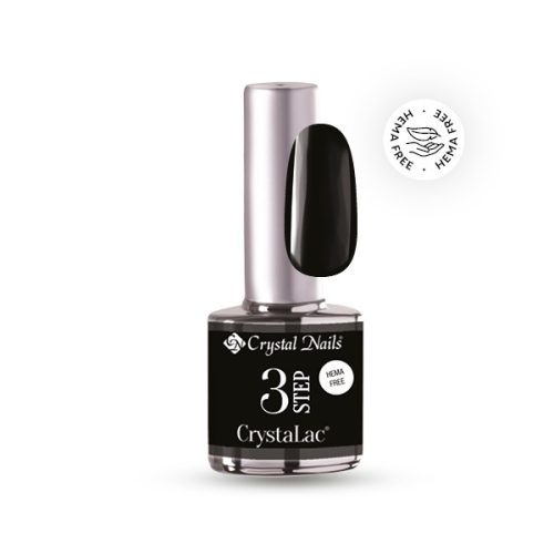 Crystal Nails - 3 STEP HEMA FREE CRYSTALAC - HF02 - BLACK  - 8ML