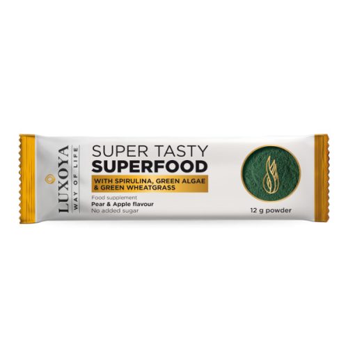 Luxoya - Super Tasty Superfood - Spirulina - Körte & Alma ízben - 12g