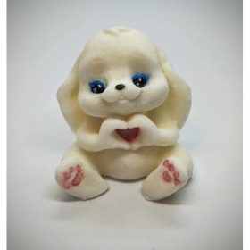   Szappan - Fehér lógófülü nyuszifiú szappan - organza szatyorban - 7.