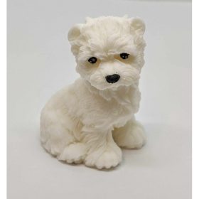 Szappan - Fehér ülő Yorki kutya - szappan