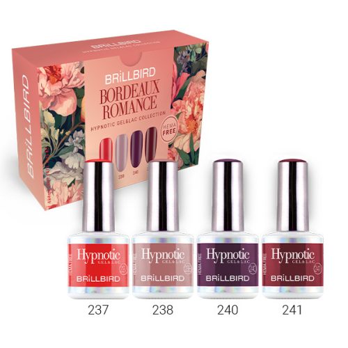 BrillBird - Bordeaux Romance Hypnotic Gel&Lac Kit 4x4 ml - THF