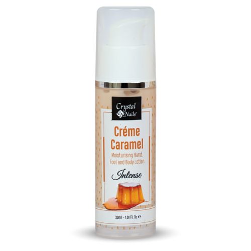 Crystal Nails - MOISTURISING HAND, FOOT AND BODY LOTION - CRÉME CARAMEL - INTENSE - 30ML - Limitált!