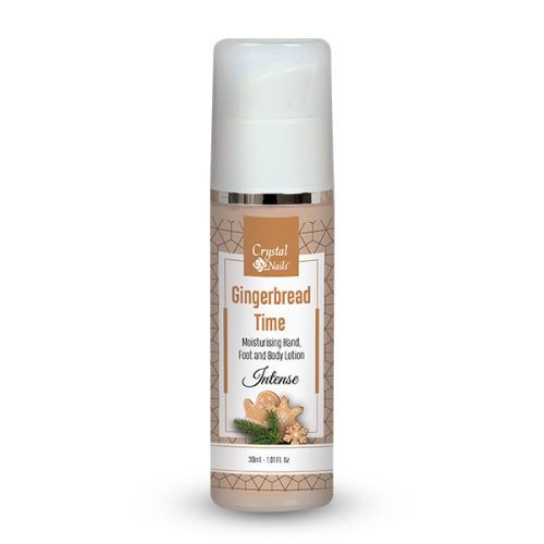 Crystal Nails - MOISTURISING HAND, FOOT AND BODY LOTION - GINGERBREAD TIME - INTENSE - 30ML - Limitált!