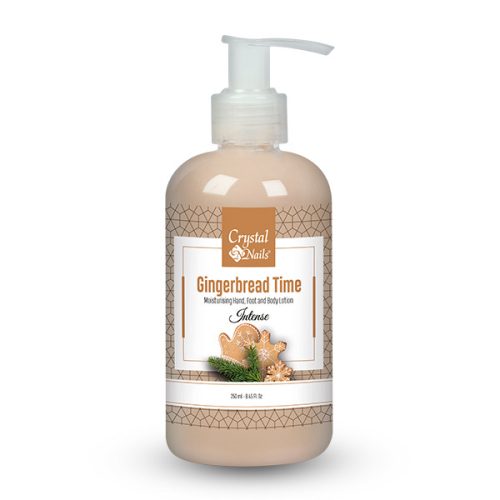 Crystal Nails - MOISTURISING HAND, FOOT AND BODY LOTION - GINGERBREAD TIME - INTENSE - 250ML - Limitált!