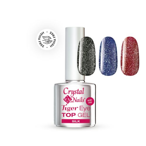 Crystal Nails - TIGER EYE SILK TOP GEL - HEMA FREE - 4ML
