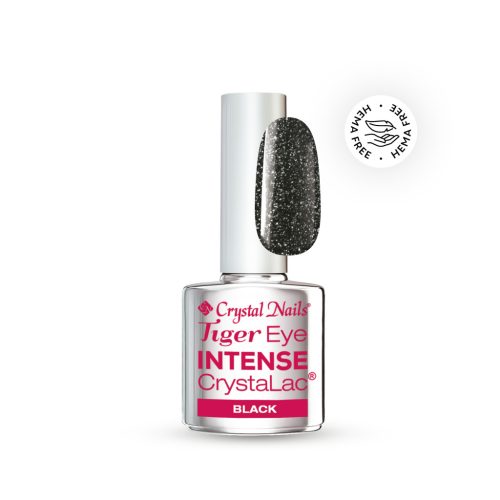 Crystal Nails - TIGER EYE - TIGRISSZEM - HEMA FREE - BLACK - 4ml