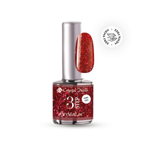Crystal Nails - 3 STEP HEMA FREE CRYSTALAC - HF CHRISTMAS RED - 4ML