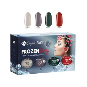 Crystal Nails - FROZEN HOLLY - 3 STEP CRYSTALAC KÉSZLET (4X4ML) - THF   Crystal Nails - FROZEN HOLLY - 3 STEP CRYSTALAC KÉSZLET (4X4ML) - THF