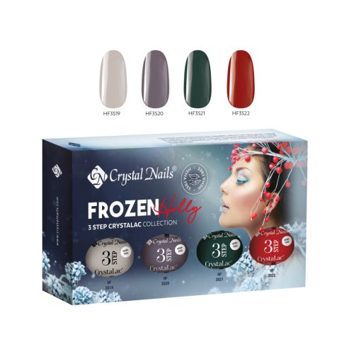 Crystal Nails - FROZEN HOLLY - 3 STEP CRYSTALAC KÉSZLET (4X4ML) - THF