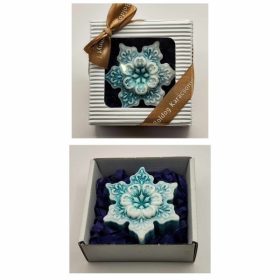 Szappan - Zöld hópihe - szappan - fehér dobozban