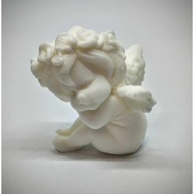 Szappan - Angyalka oldalt ülő - organza szatyorban - 8.