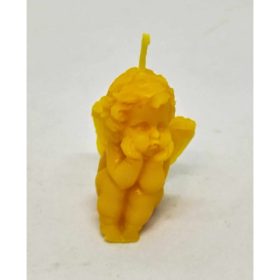 Méhviasz gyertya - Gondolkodó angyalka - mini - 1. 